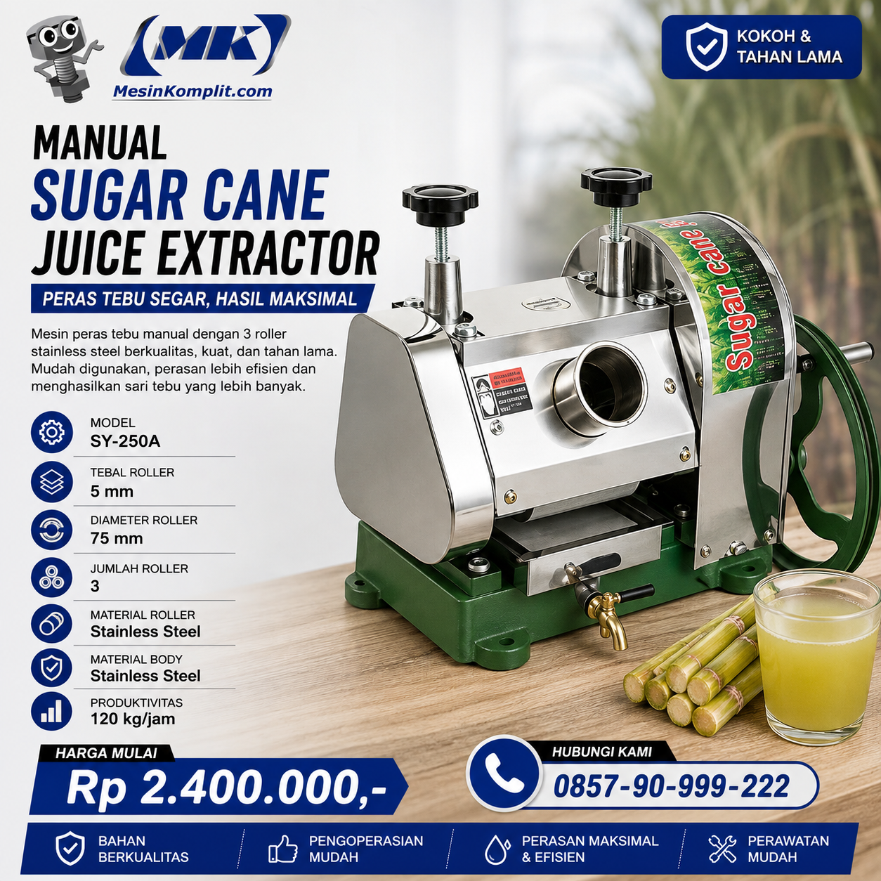Mesin Pemeras Tebu S...